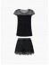 Женская черная пижама Индефини 3068TBD